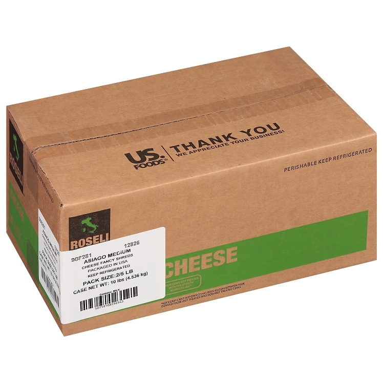 ROSELI ASIAGO CHEESE AGED SHREDDED BAG