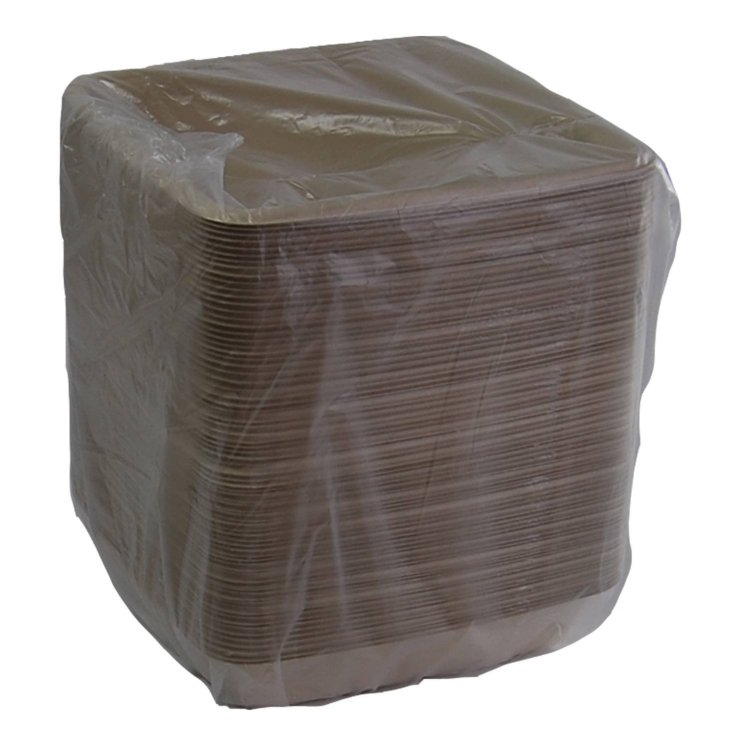SABERT MOLDED FIBER CONTAINER 9X9 NATURAL