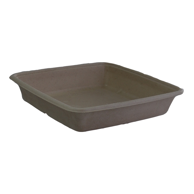 SABERT MOLDED FIBER CONTAINER 9X9 NATURAL