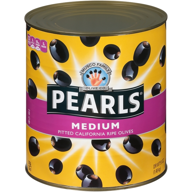 OLIVE, RIPE BLACK WHOLE PITTED MEDIUM SHELF STABLE CAN