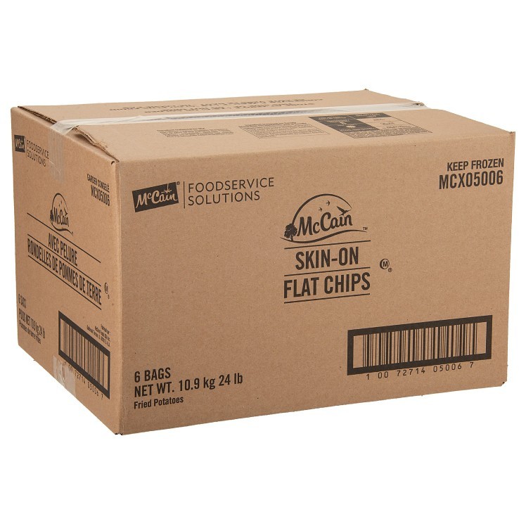 CHEF SOLUTIONS MCCAIN POTATO, SLICED 1/8 INCH SKIN ON BLANCHED