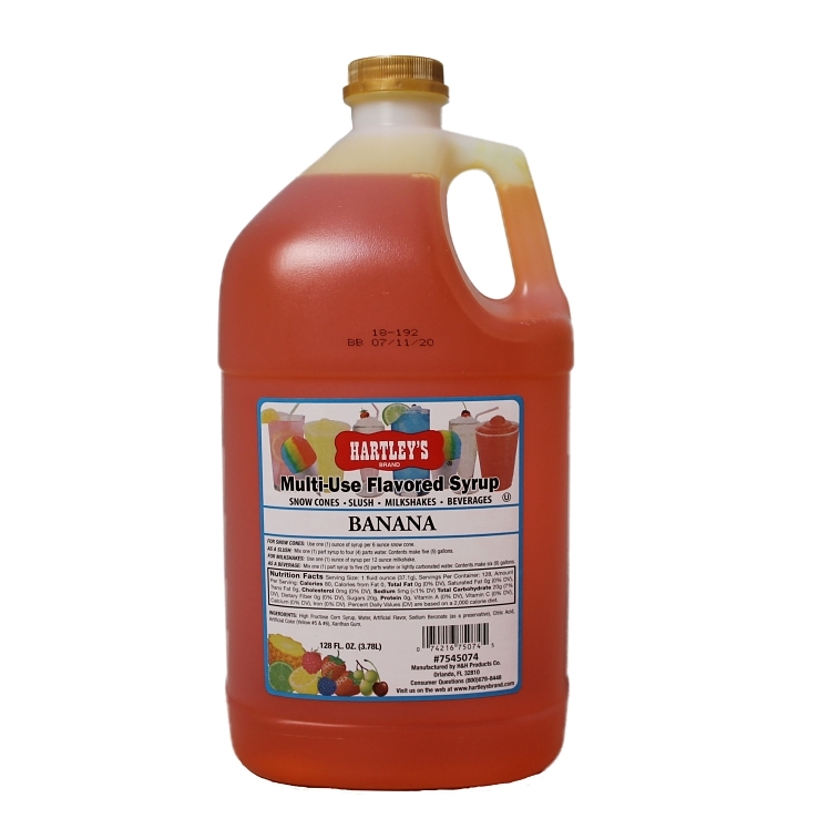 HARTLEY BANANA FOUNTAIN SYRUP