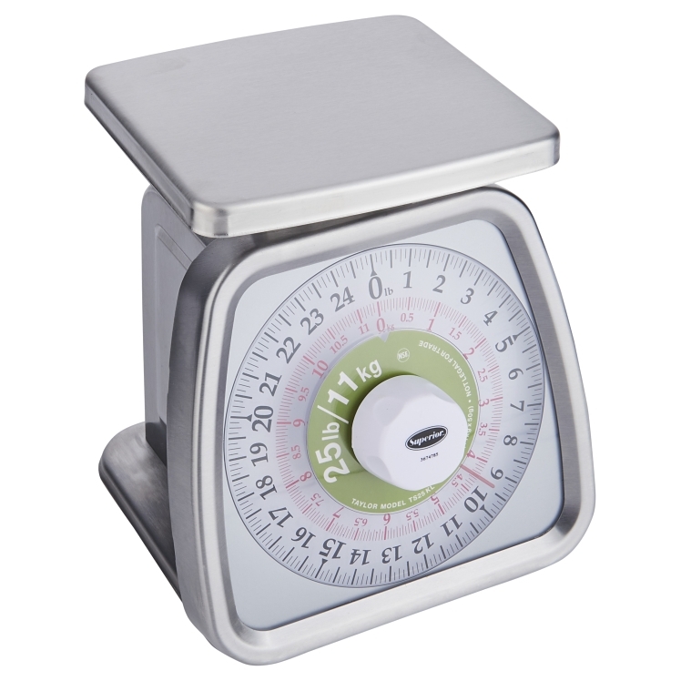 SUPERIOR CES ROTATING DIAL PORTION CONTROL SCALE 25 LB