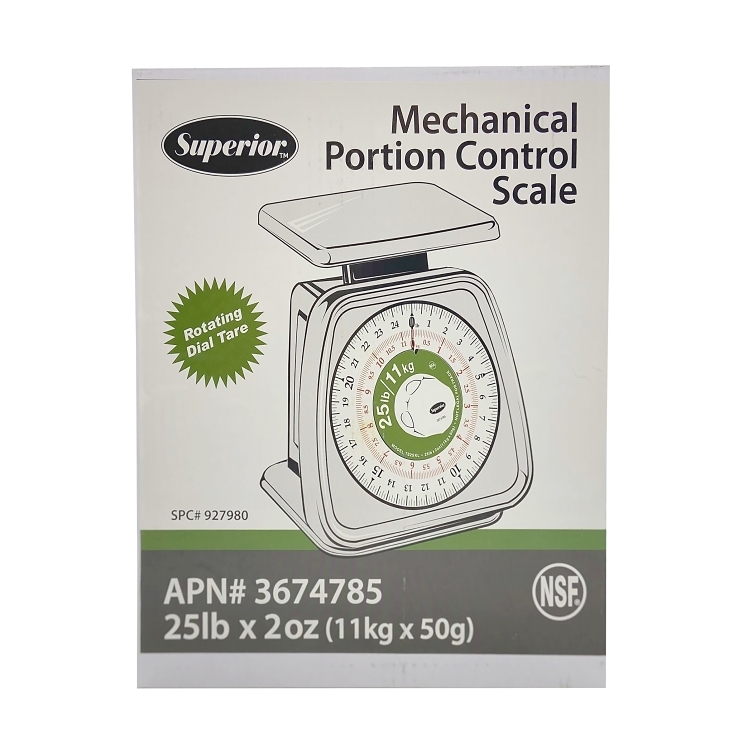 SUPERIOR CES ROTATING DIAL PORTION CONTROL SCALE 25 LB
