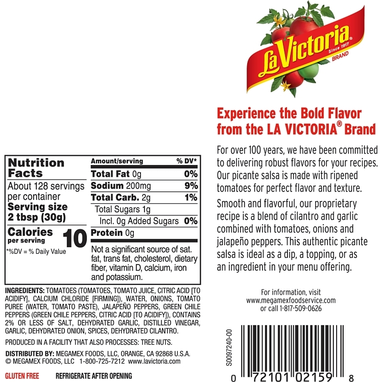 LA VICTORIA MILD PICANTE SALSA