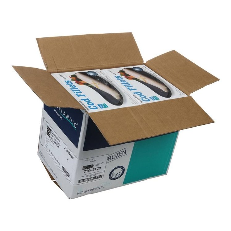 ICELANDIC COD FILLET 1-2 OZ SKINLESS CELLO WRAPPED
