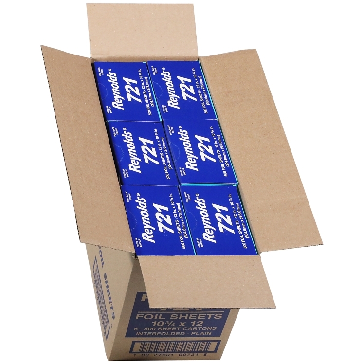 REYNOLDS ALUMINUM FOIL SHEETS #721 12 X 10.75 INCH