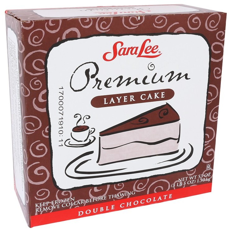 SARA LEE BAKERY LAYER 3 CAKE CHOCOLATE 9 INCHES  ICED UNSLICED
