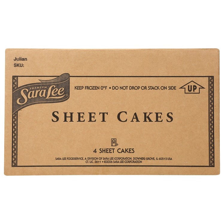 SARA LEE FROZEN UNSLICED ICED BANANA CAKE