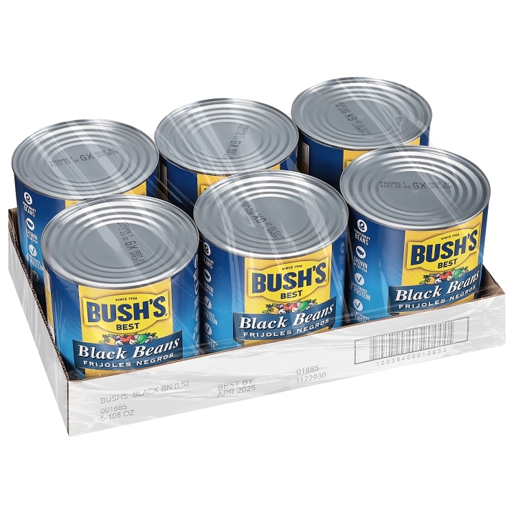 BUSHS BEST BEAN BLACK LOW SODIUM CANNED IN BRINE