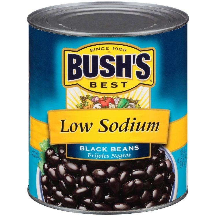 BUSHS BEST BEAN BLACK LOW SODIUM CANNED IN BRINE