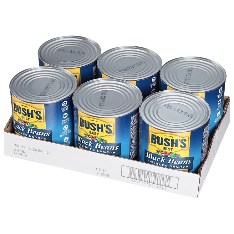 BUSHS BEST BEAN BLACK LOW SODIUM CANNED IN BRINE