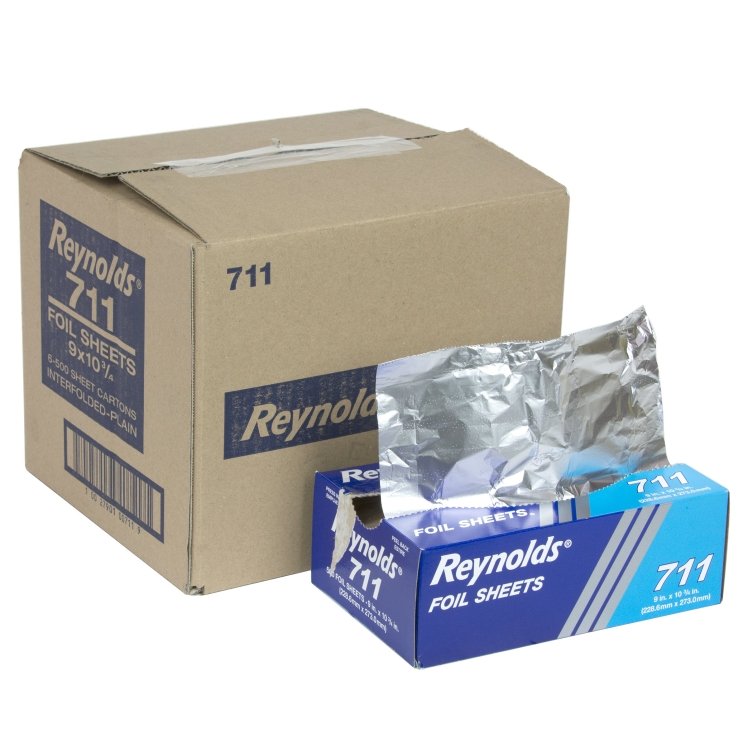 REYNOLDS REYNOLDS ALUMINUM FOIL SHEETS #711 9 X 10.75 INCH