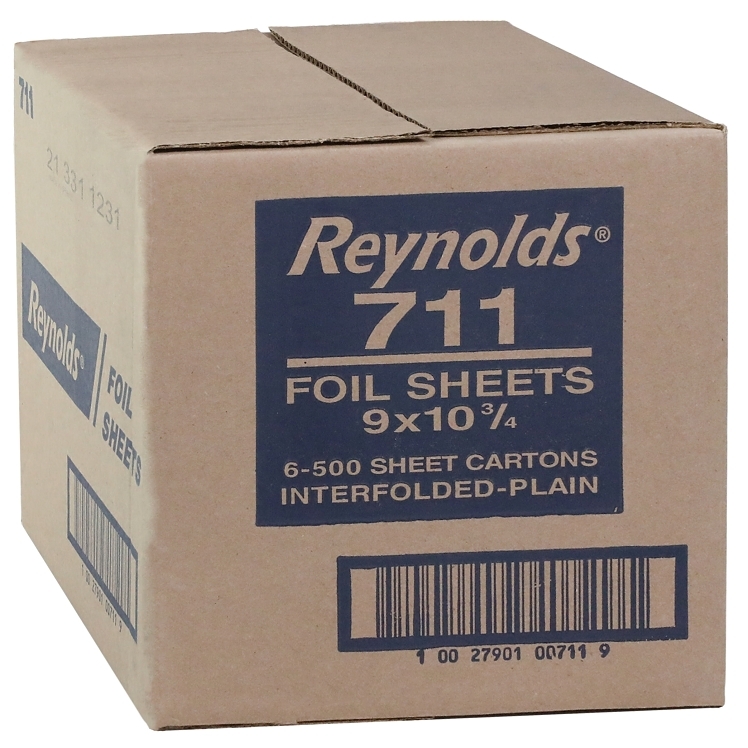 REYNOLDS REYNOLDS ALUMINUM FOIL SHEETS #711 9 X 10.75 INCH