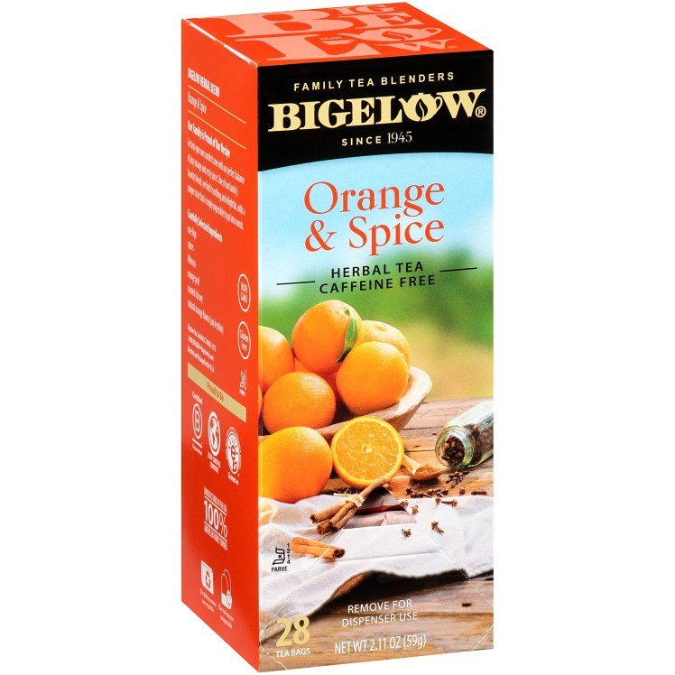 BIGELOW ORANGE AND SPICE HERBAL TEA BAGS