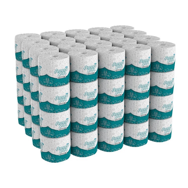 ANGEL SOFT TOILET TISSUE STANDARD ROLL 4.05 INCHES X152 FEET