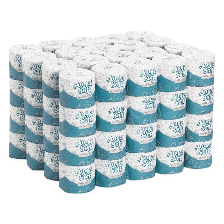ANGEL SOFT TOILET TISSUE STANDARD ROLL 4.05 INCHES X152 FEET
