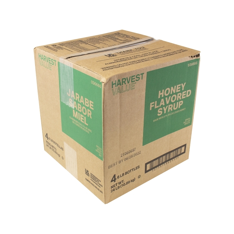 HARVEST VALUE HONEY SYRUP BLEND 51% PLASTIC JUG