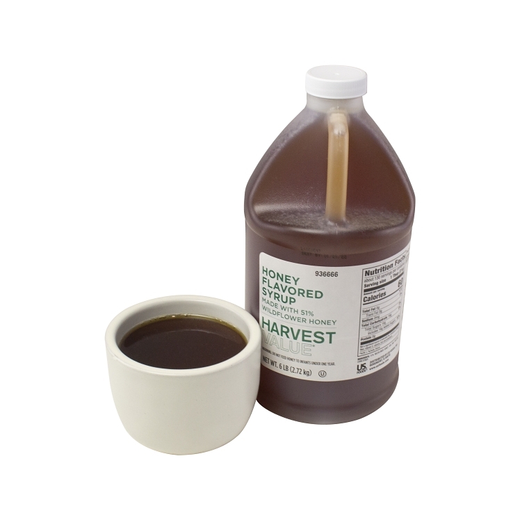 HARVEST VALUE HONEY SYRUP BLEND 51% PLASTIC JUG