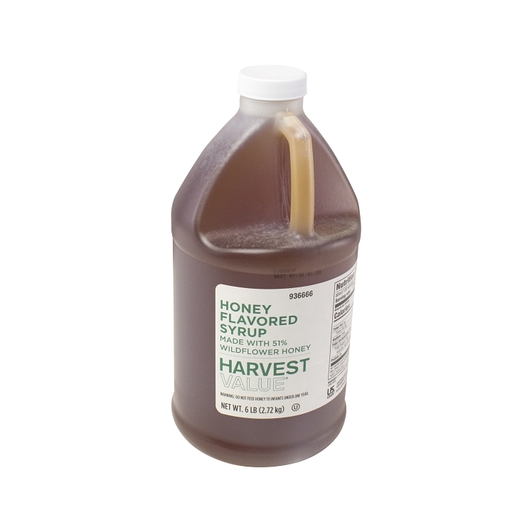 HARVEST VALUE HONEY SYRUP BLEND 51% PLASTIC JUG