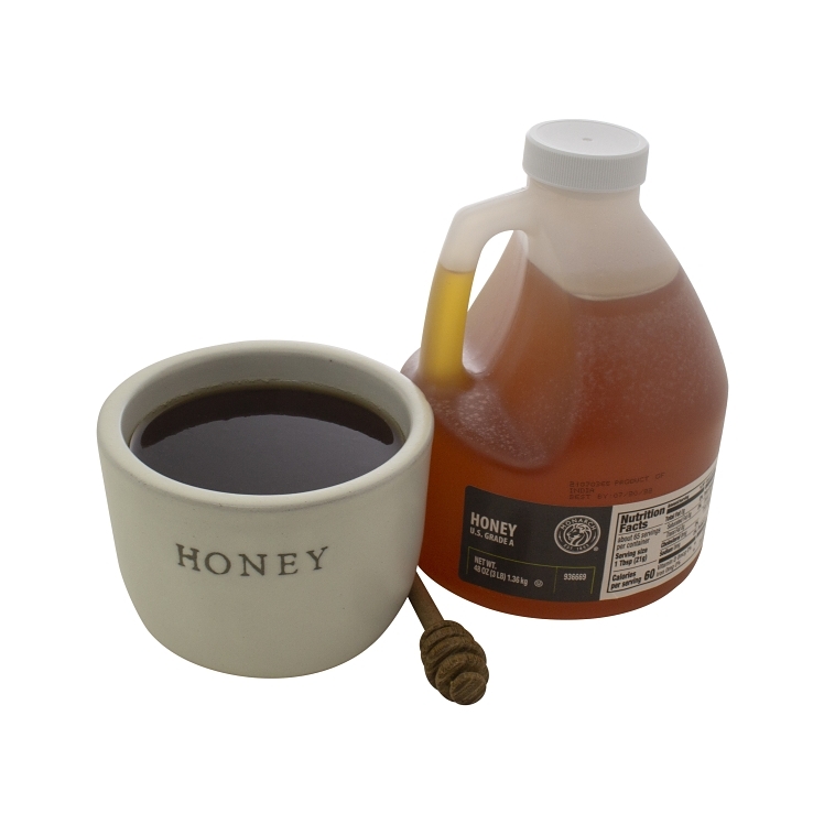MONARCH AMBER LIGHT HONEY PLASTIC JUG