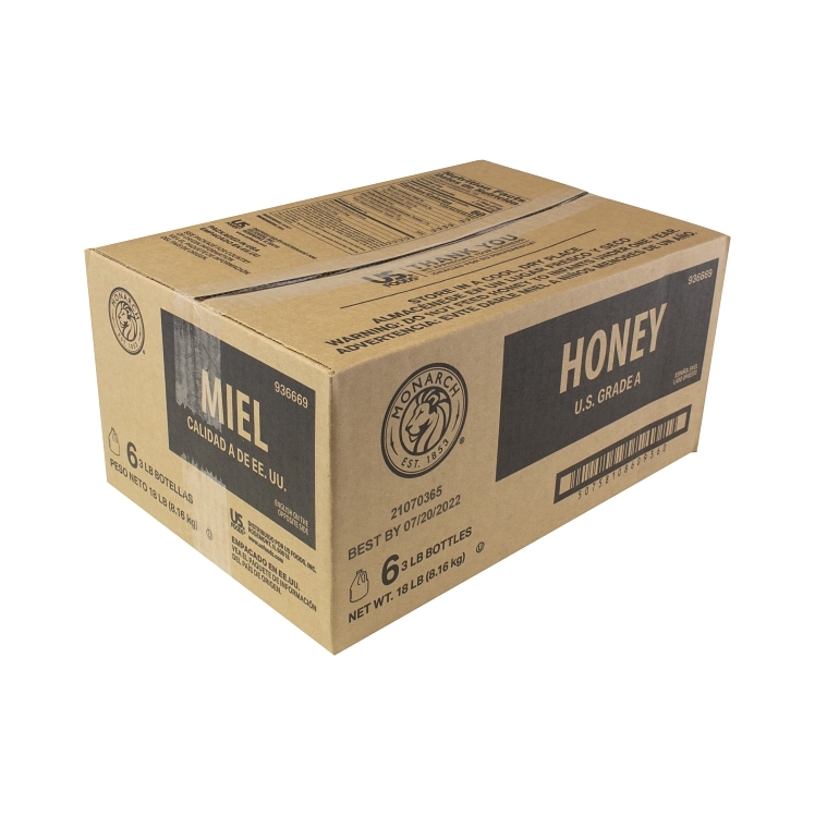 MONARCH AMBER LIGHT HONEY PLASTIC JUG