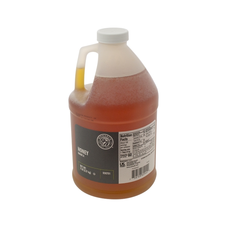 MONARCH AMBER PLASTIC JUG SHELF-GRADE HONEY