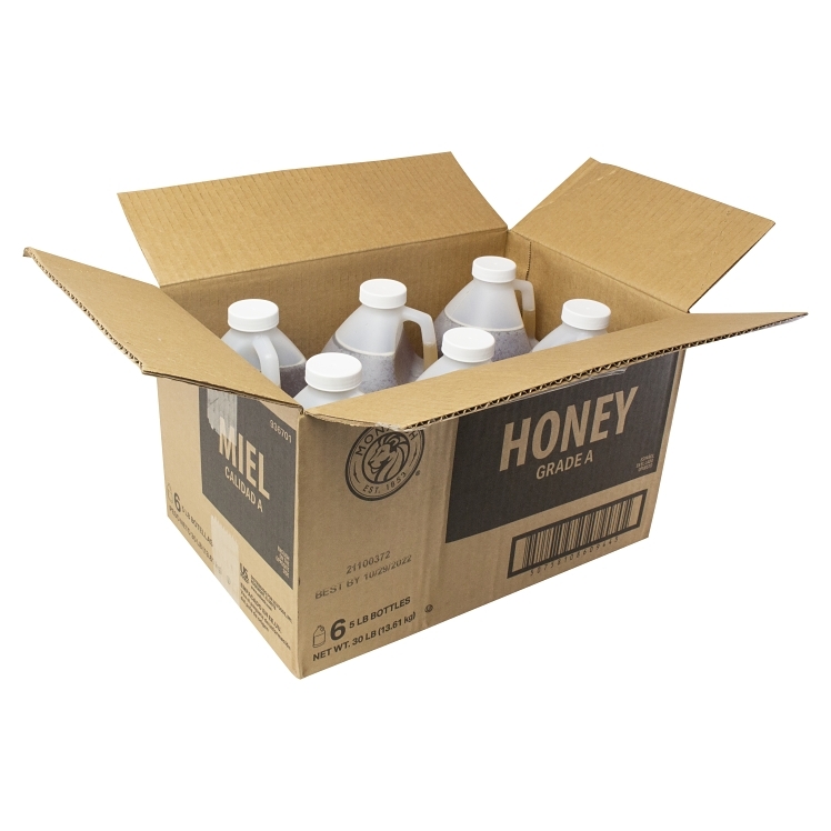 MONARCH AMBER PLASTIC JUG SHELF-GRADE HONEY