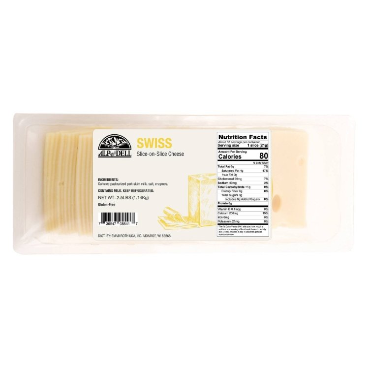 ALP AND DELL SWISS CHEESE SLICED
