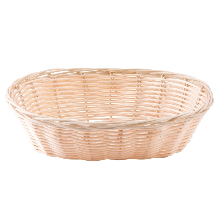 TABLECRAFT BASKET HANDWOVEN OVAL NATURAL 9 X 6 IN
