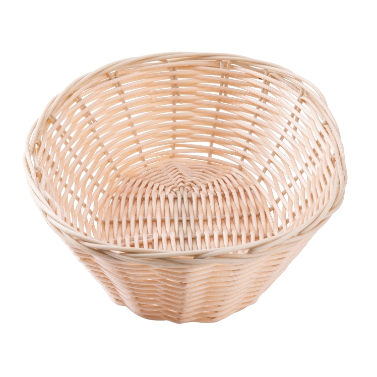 TABLECRAFT BASKET HANDWOVEN OVAL NATURAL 9 X 6 IN