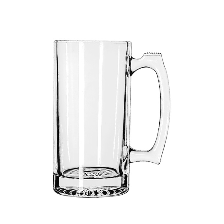 LIBBEY MUG BEER 25 OUNCE GLASS PLAIN SPRING MUG