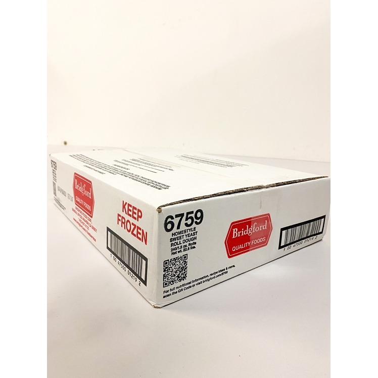 BRIDGFORD SWEET YEAST DOUGH ROLL 1.5 OZ FROZEN