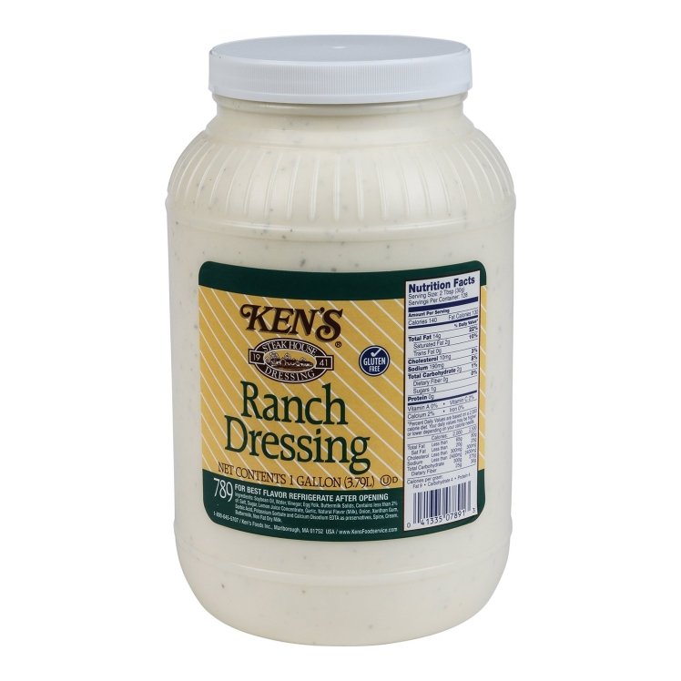 KEN'S DRESSING RANCH PLASTIC JAR SHELF