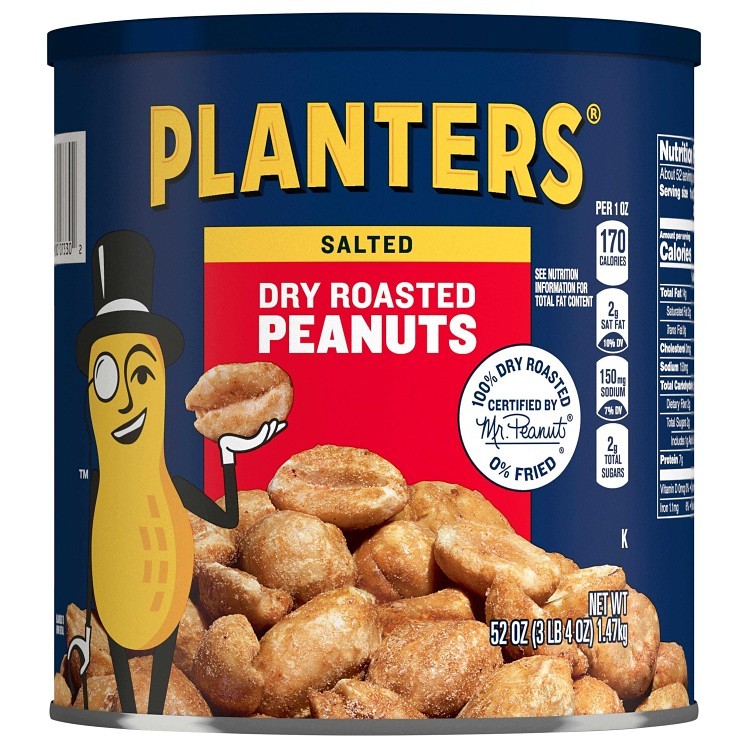 PLANTERS DRY ROASTED SALTED SELLF OFF PEANUTS