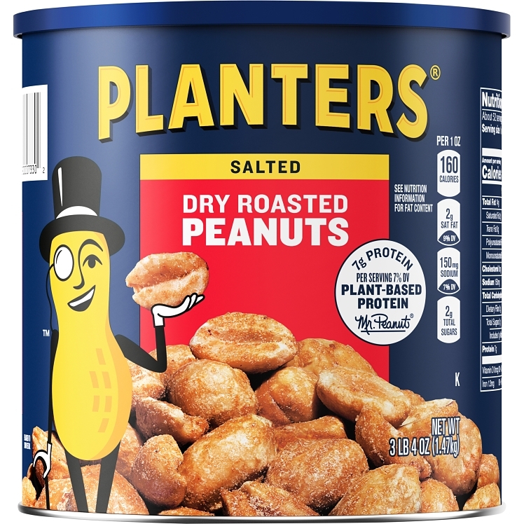 PLANTERS DRY ROASTED SALTED SELLF OFF PEANUTS