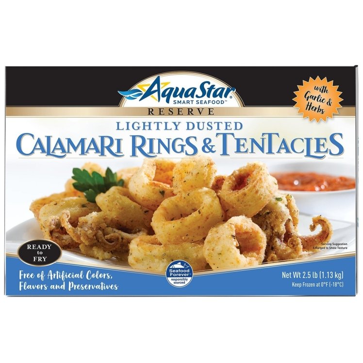 AQUA STAR LIGHTLY DUSTED CALAMARI RING AND TENTACLES