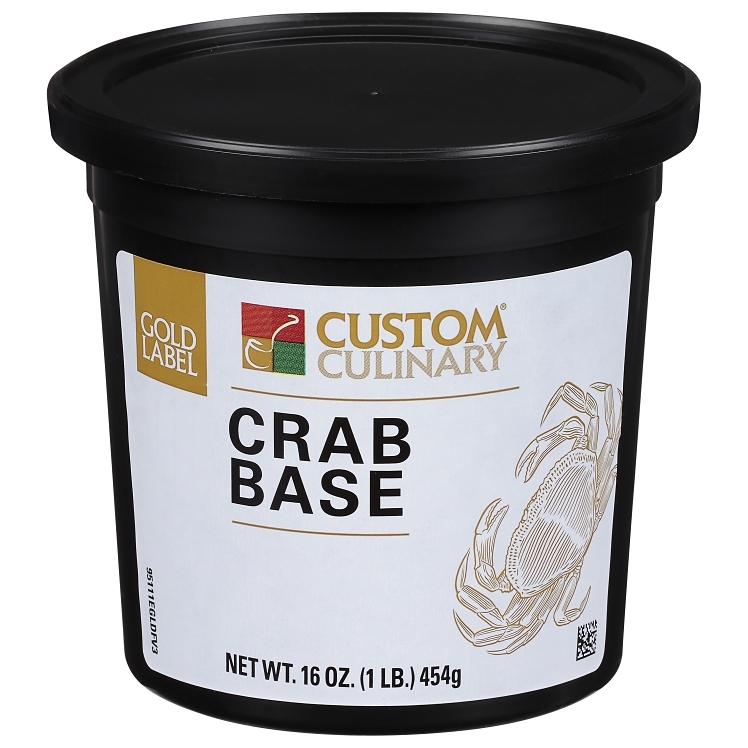 CUSTOM CULINARY GOLD LABEL CRAB PASTE NO MSG SOUP BASE TUB
