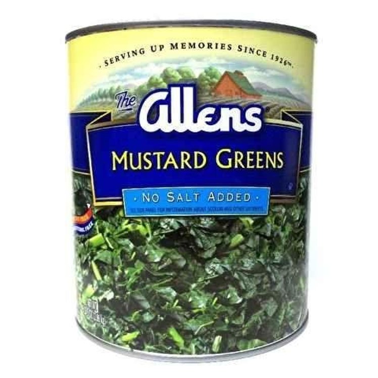 ALLENS GREEN MUSTARD CHOPPED FANCY CANNED