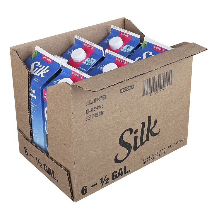 SILK MILK SUBSTITUTE ALMOND UNSWEETENED CARTON REF