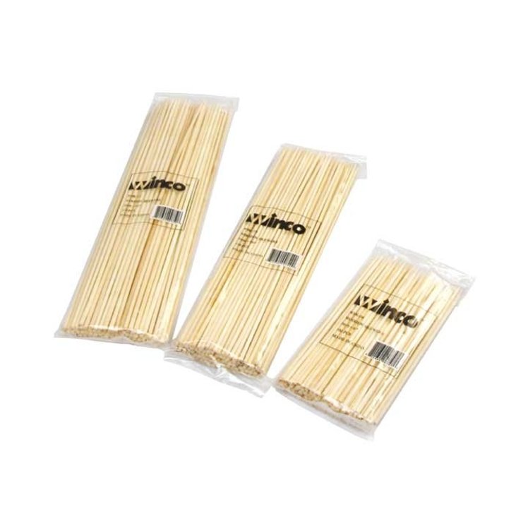 D.W.L. INDUSTRIES/WINCO 10 INCH BAMBOO SKEWER, 100 EACH PER BAG