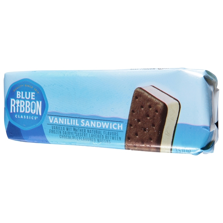 BLUE BUNNY ICE CREAM SANDWICH VANILLA W/ CHOCOLATEY