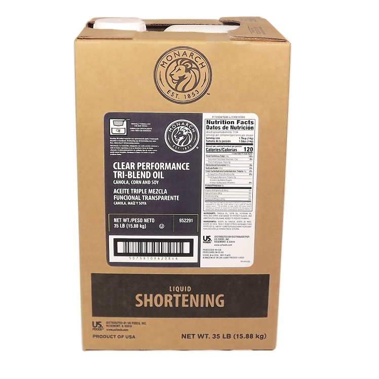 Monarch Clear Canola Corn Soy Blend Liquid Frying Trans Fat Free Oil