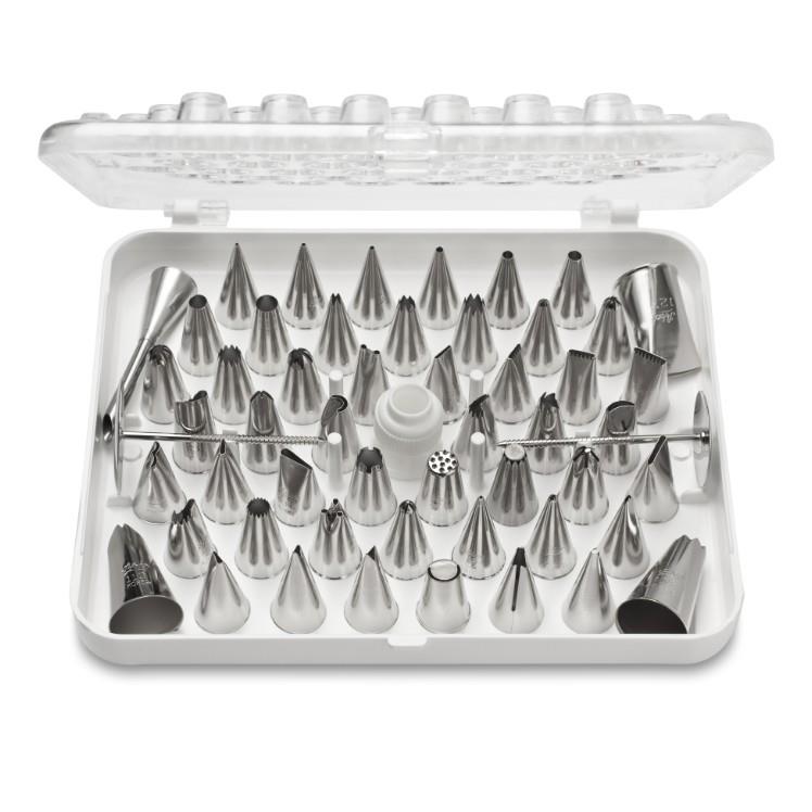 ATECO DECORATING TIP SET 55 PIECES ASSORTED BRASS