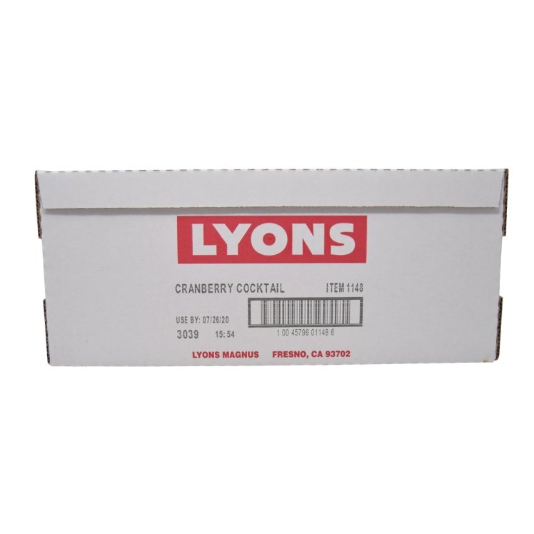 LYONS MAGNUS READY TO SERVE CRANBERRY JUICE COCKTAIL
