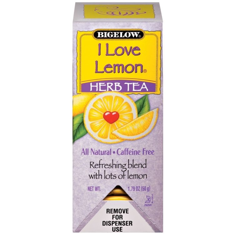 BIGELOW I LOVE LEMON HERBAL TEA BAGS