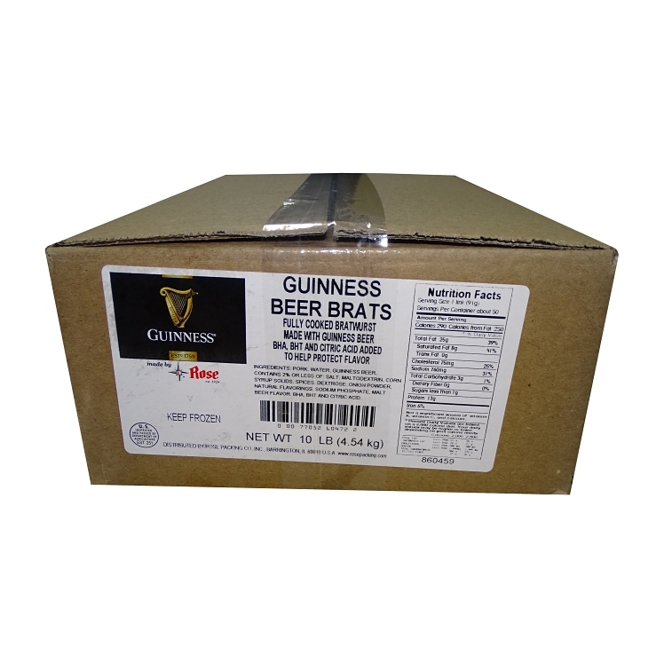 ROSE PACKING GUINNESS BEER BRATS