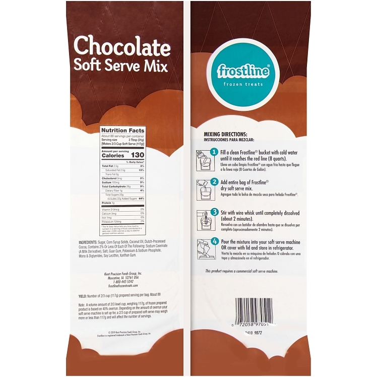 FROSTLINE POWDERED SOFT SERVE MIX CHOCOLATE