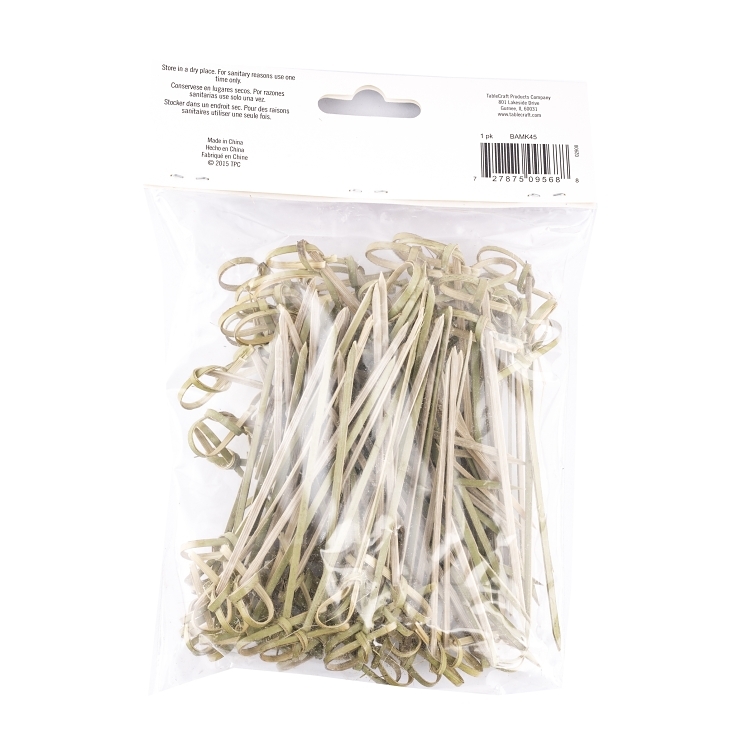 TABLECRAFT 4.5 INCH BAMBOO KNOT PICK