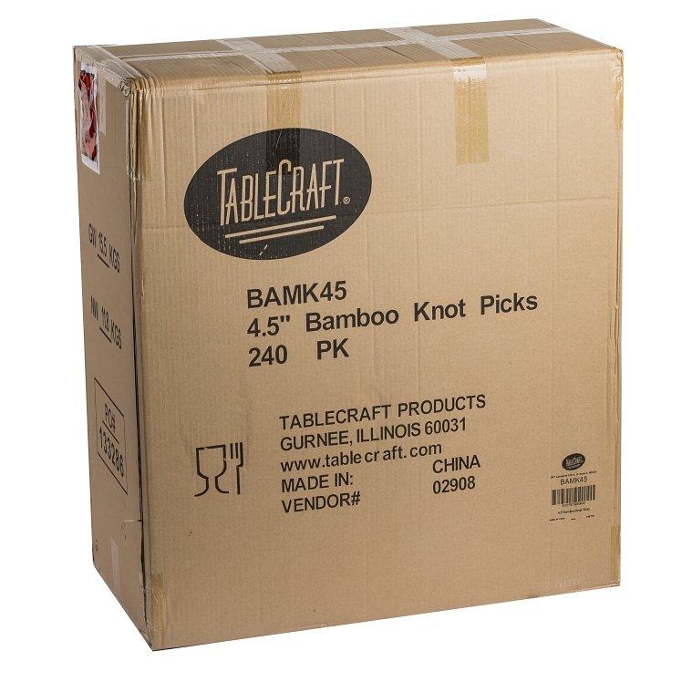 TABLECRAFT 4.5 INCH BAMBOO KNOT PICK
